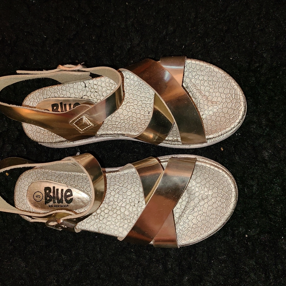 Sandal Brand Blue Silver size 3 kids